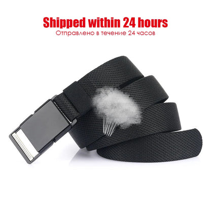 Unisex-Gürtel mit Magnetverschluss 34mm Breite Braun für Jeans Freizeit Alltagsbegleiter