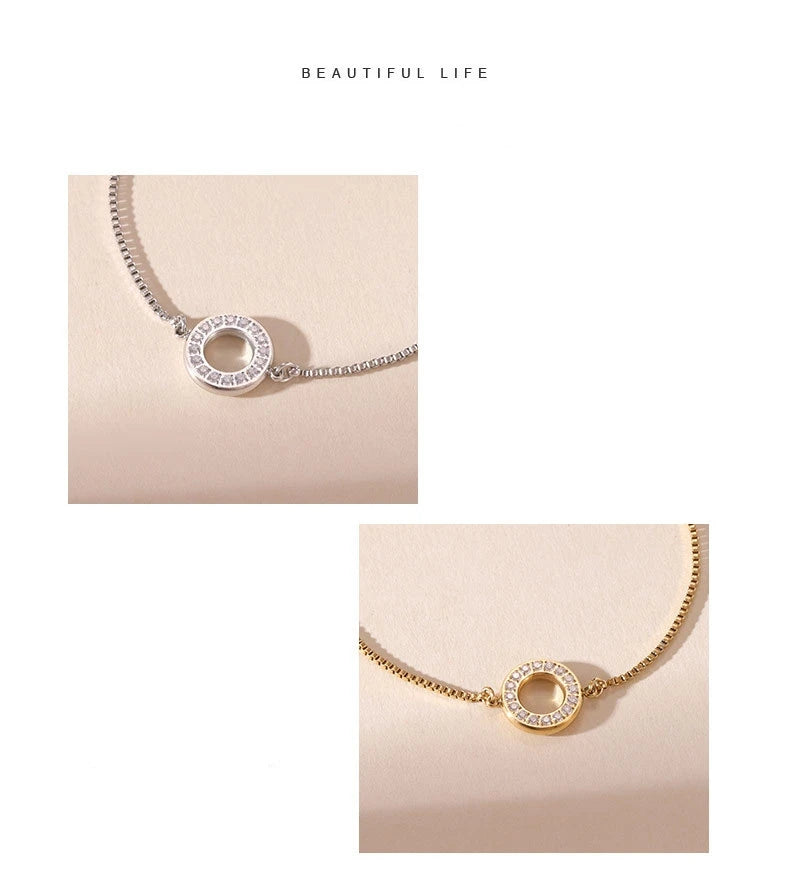 Damen-Armreif mit geometrischem Zirkonia-Design