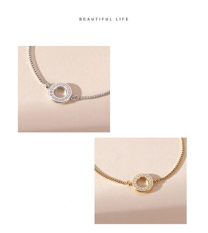 Damen-Armreif mit geometrischem Zirkonia-Design