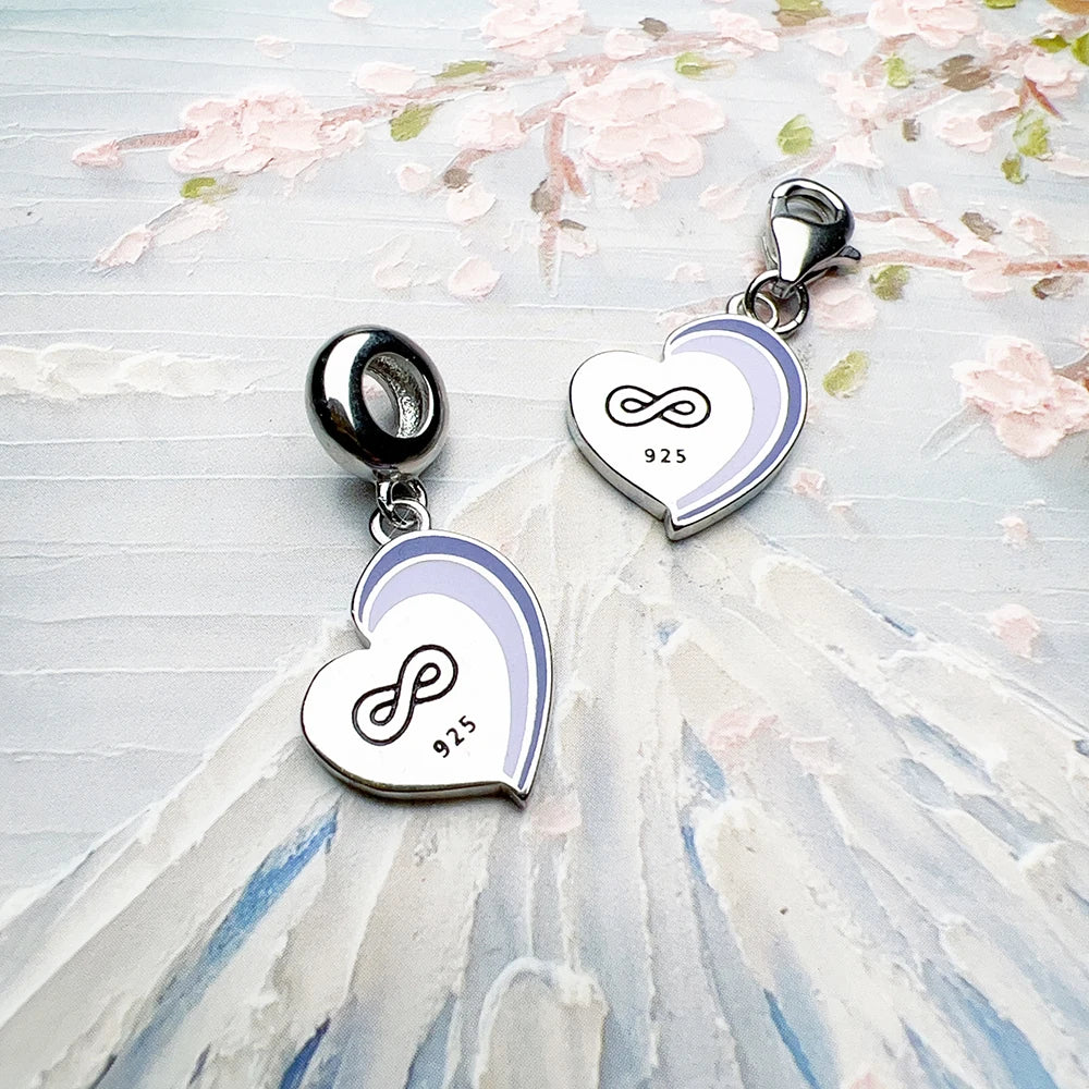 Damen-Charm-Anhänger Beste Freunde klassisch Glück aus Sterlingsilber
