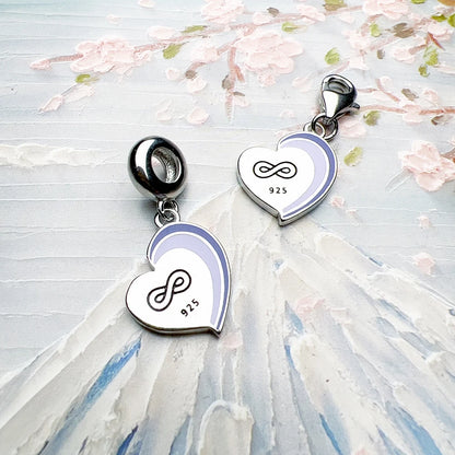 Damen-Charm-Anhänger Beste Freunde klassisch Glück aus Sterlingsilber