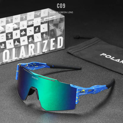 Sonnenbrille Sport TR90 polarisiert 1,2mm Glas Gummisteg winddicht Herren