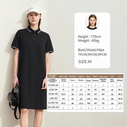 Stylisches Polokleid Für Damen Mit Farbblock Look Und Komfort