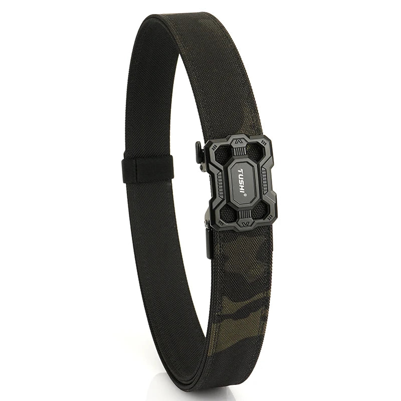 Herren-Taktischer Gürtel aus Nylon mit Robuster Metall-Schnalle Länge 110 bis 120 cm