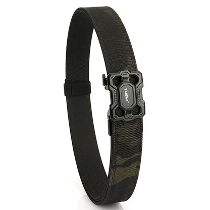 Herren-Taktischer Gürtel aus Nylon mit Robuster Metall-Schnalle Länge 110 bis 120 cm