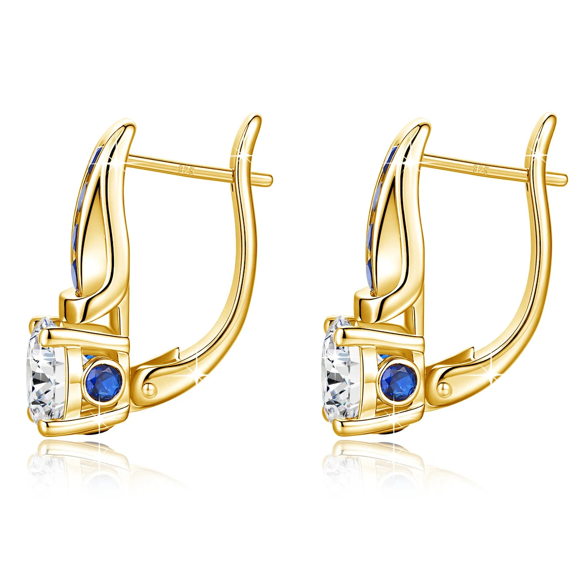 Damen-Ohrhänger Moissanit aus Sterlingsilber, D-Farbe VVS1, 2 Karat, 8 mm Schmuck für Hochzeit und Festlichkeiten