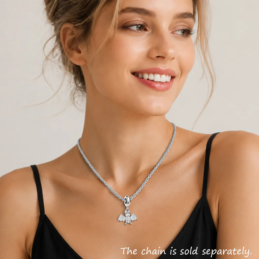 Damen-Charm-Anhänger Fledermaus süß II aus Sterlingsilber