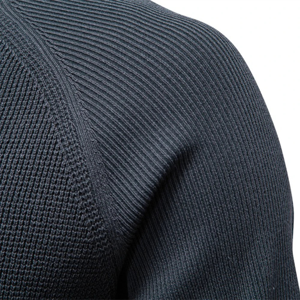Herren Langarmshirt Mit Rundhals Aus Komfortablem Stoffmix