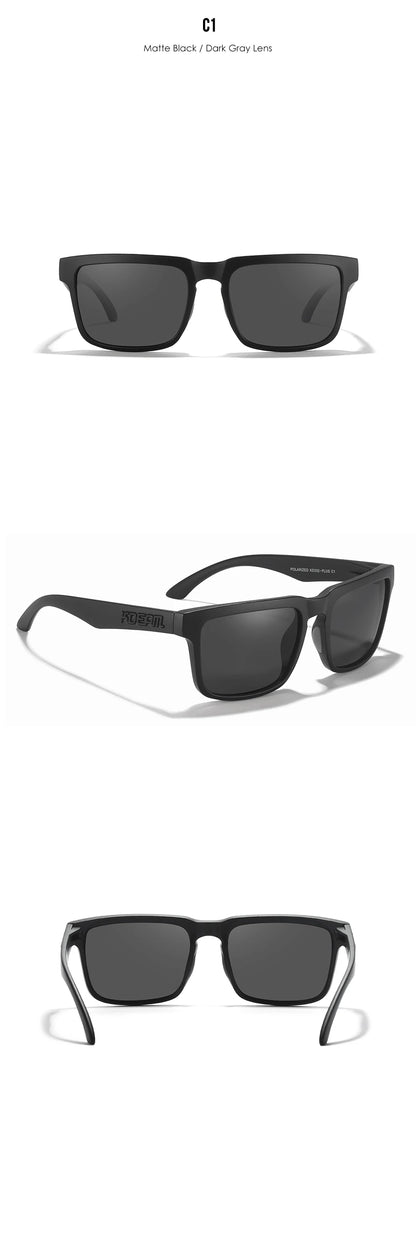 Sonnenbrille übergroß quadratisch polarisiert 64mm Angeln Herren
