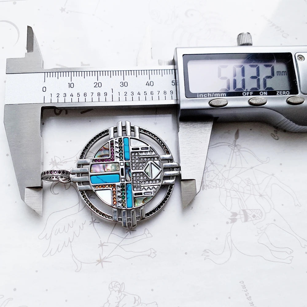 Damen-Charm-Anhänger Amulett magisch Natur Glück aus Sterlingsilber