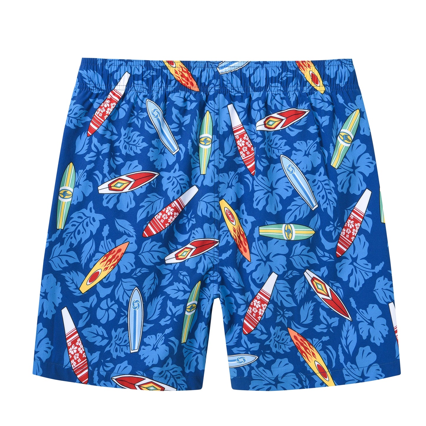 Herren-Badeshorts mit Kompressionsfutter, 2-in-1, schnelltrocknend, mit Kordelzug und Reißverschluss – ideal für den Strand.