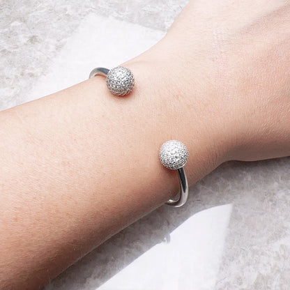 Damen-Armband Discokugel Glamour aus Sterlingsilber