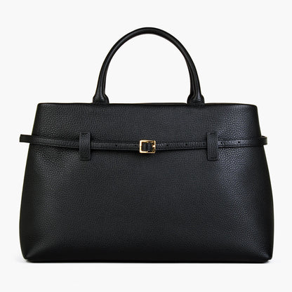 Premium Rindsleder Handtasche | Arbeitstasche Mit Verstelltem Schultergurt