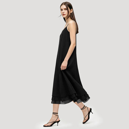 Elegantes Sommerkleid Für Damen Mit V-Ausschnitt Und Leichter Passform
