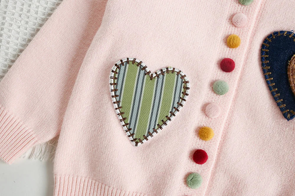 Mädchen Pullover Set mit Patchwork und Tutu Rock für Kinderoutfit 2PCS