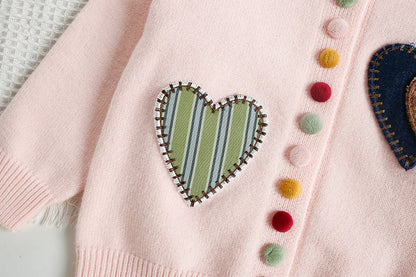 Mädchen Pullover Set mit Patchwork und Tutu Rock für Kinderoutfit 2PCS