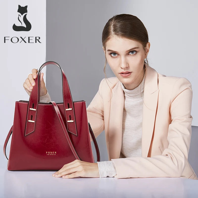 Damen Handtasche aus Split-Leder mit Crossbody Fashion Bags