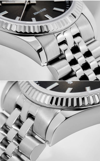 Herren-Quarzuhr mit Jubilee-Armband und Saphirglas