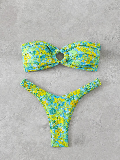 Weißer Push-Up-Bikini im brasilianischen Stil – verführerisches Bade-Set für den Strand und Pool