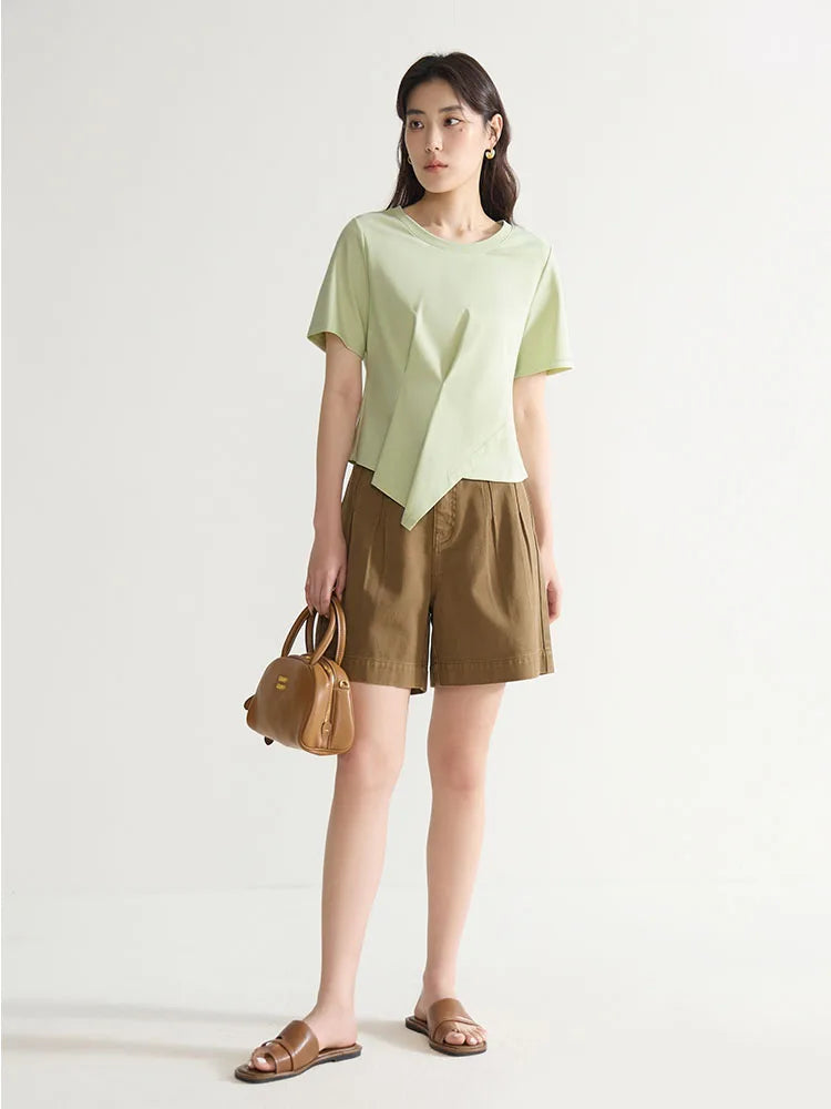 Elegantes Damen-Commuter-Hemd in Übergröße mit schlichtem Revers – ideal für den Sommer