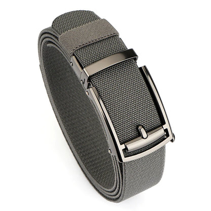 VATLY Elastik-Gürtel Herren Gunmetal Automatik-Schnalle Nylon Einheitsgröße
