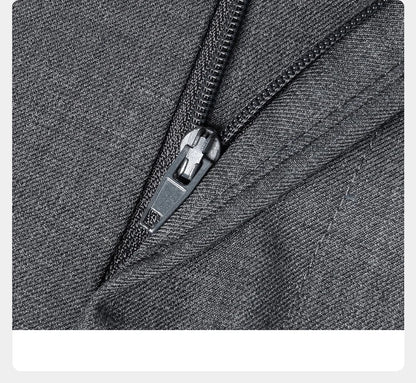 Eleganter Herrenanzug aus 30% Wolle: Grauer Slim-Fit Doppelreiher für Hochzeit & Business
