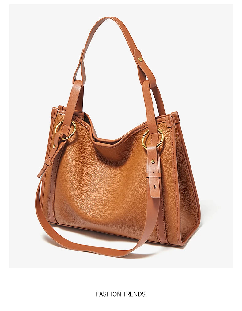 Damen Handtasche Aus Echtem Leder Mit Große Kapazität Geschenk Für Liebhaber