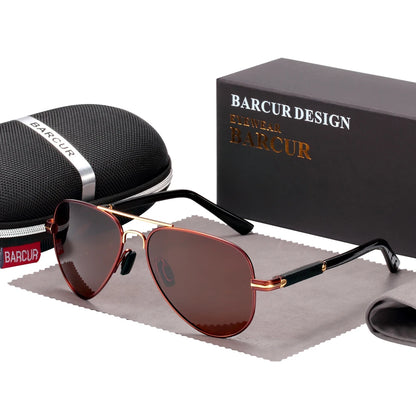 Sonnenbrille Pilot polarisiert Fahren Herren Spiegel