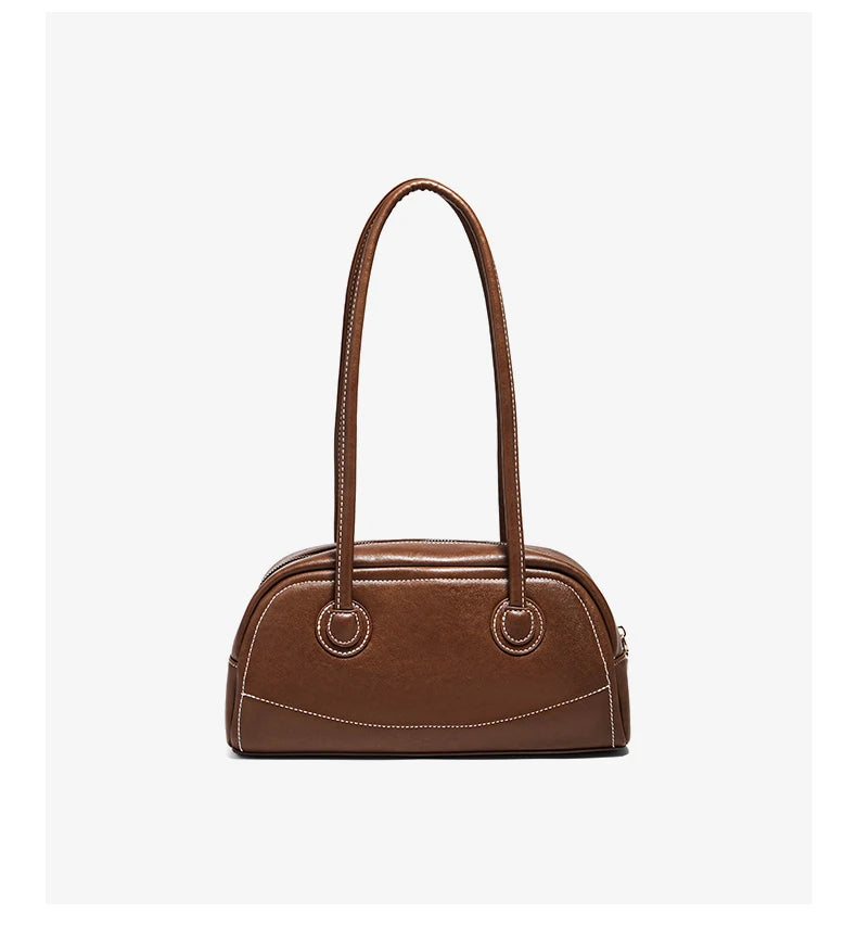 Damen Handtasche Aus PU Leather Simple Retro Stil Für Casual Commuting
