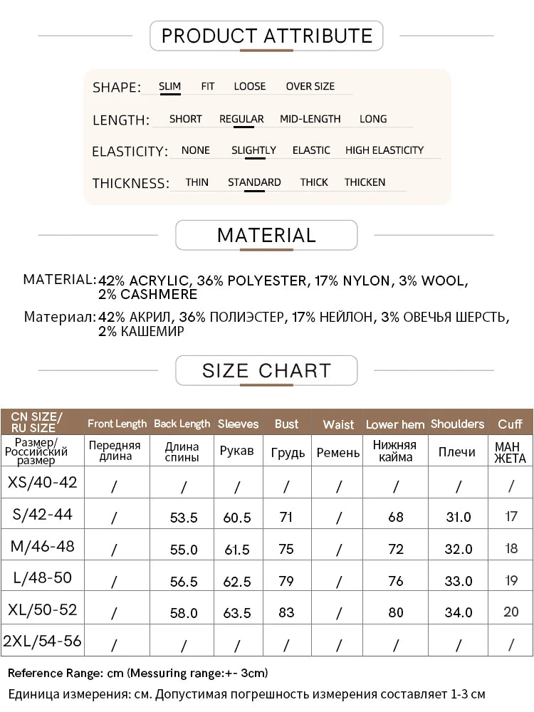 Damen-Strickjacke Kaschmir-Wolle Slim Streifen Reißverschluss Herbst