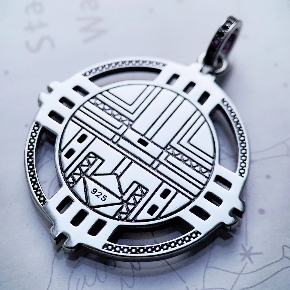 Damen-Charm-Anhänger Amulett magisch Natur Glück aus Sterlingsilber