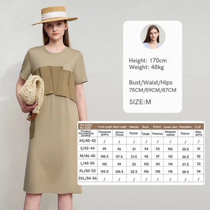 Elegantes Damen Sommerkleid Aus Viskose Strick Mit Lockerer Passform