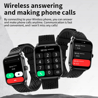 Männer Smartwatch mit GPS Herzfrequenz und IP68 wasserdichter Bluetooth-Funktion