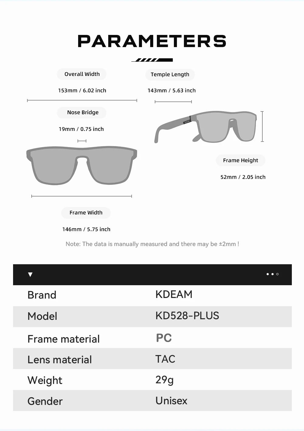 Sonnenbrille übergroß Einteiler polarisiert 153mm gebürstet Herren