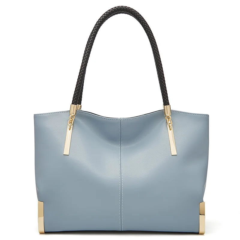 Damen Handtasche aus Rindsleder – Elegante Schultertasche mit Reißverschluss und großem Stauraum