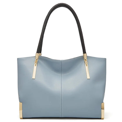 Damen Handtasche aus Rindsleder – Elegante Schultertasche mit Reißverschluss und großem Stauraum