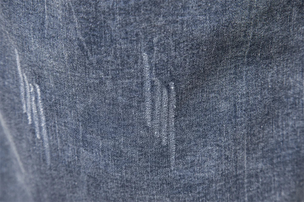 Herren Denim Hemd aus Baumwolle mit doppelten Taschen im lässigen Stil