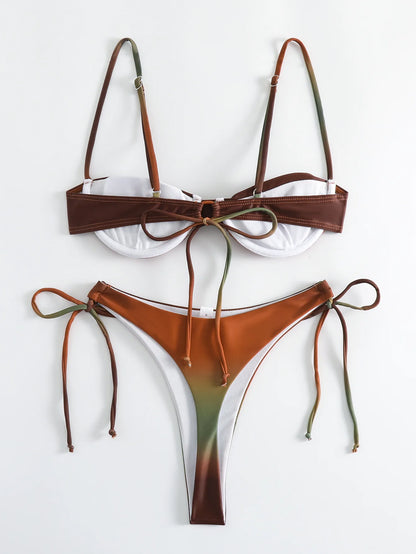 Sexy Push-Up Bikini-Set für Damen – Brasilianischer Stil, ideal für Strand und Pool