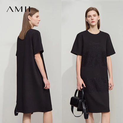 Elegantes Sommerkleid Damen Mit Lockerem Fall Für Den Tag
