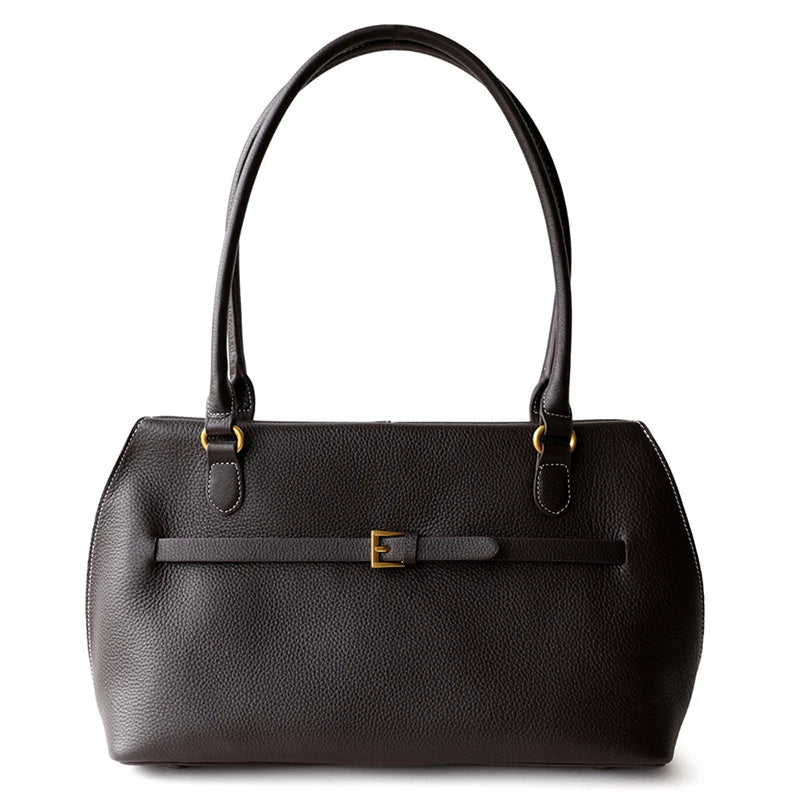 Damen Ledertote | Business Tasche Aus Vollnarbigem Leder