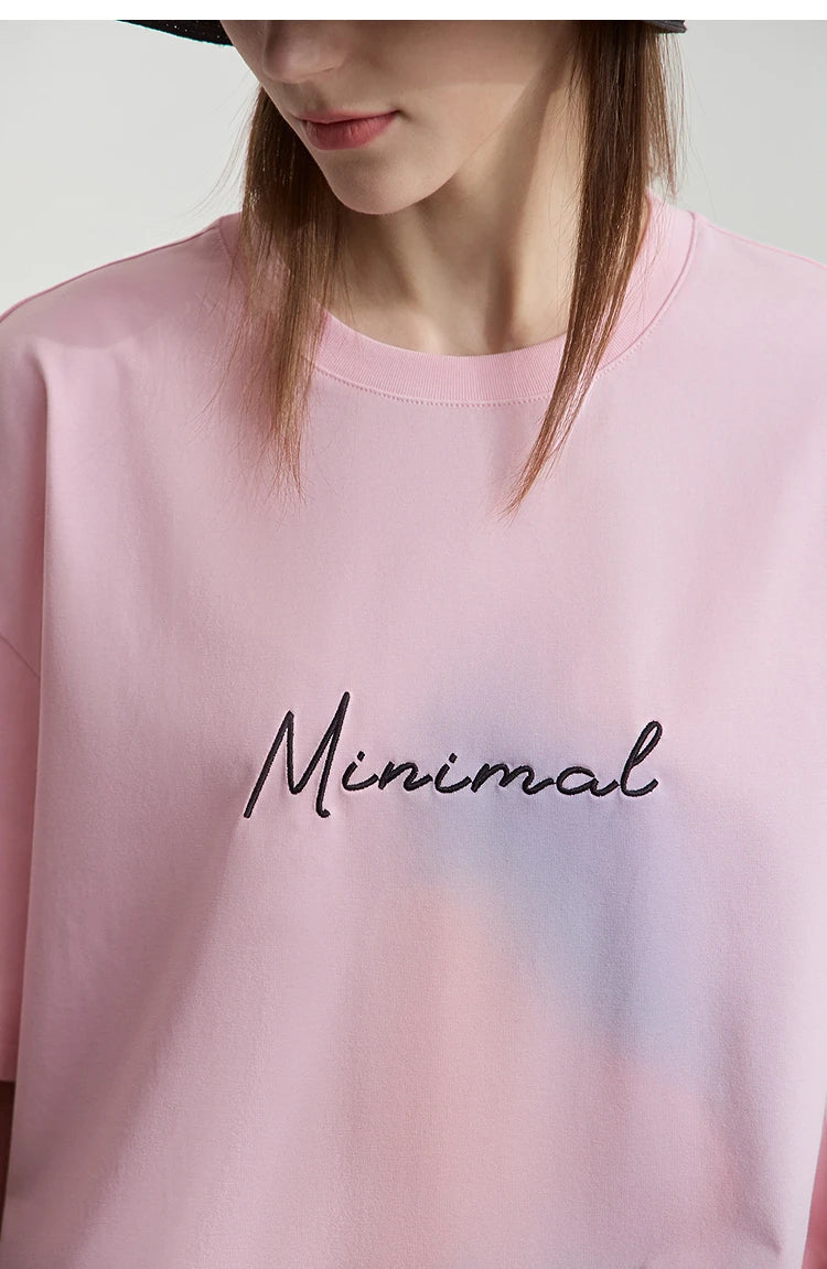 Damen Sommer T-Shirt mit lockerer Passform und buntem Farbverlauf