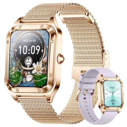 Damen Smartwatch mit 1,57 Zoll Full Touch Screen und Gesundheits-Tracker