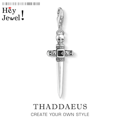 Damen-Charm-Anhänger Schwert Brave Rebels Europa aus Sterlingsilber