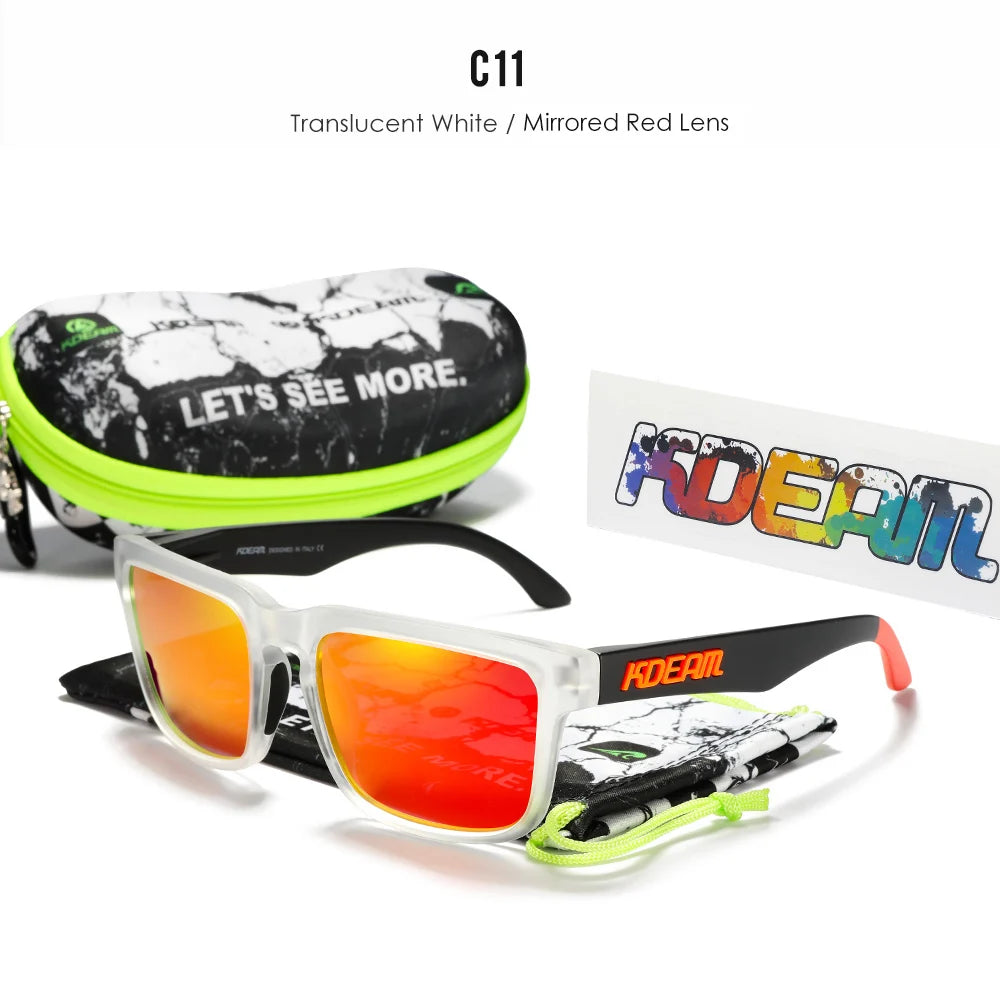Sonnenbrille quadratisch polarisiert lässig Outdoor Unisex Pärchen neues Paket