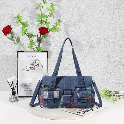 Damen-Umhängetasche aus Kunstleder Leoparddruck Bronze Crossbody-Tasche mit großem Fassungsvermögen