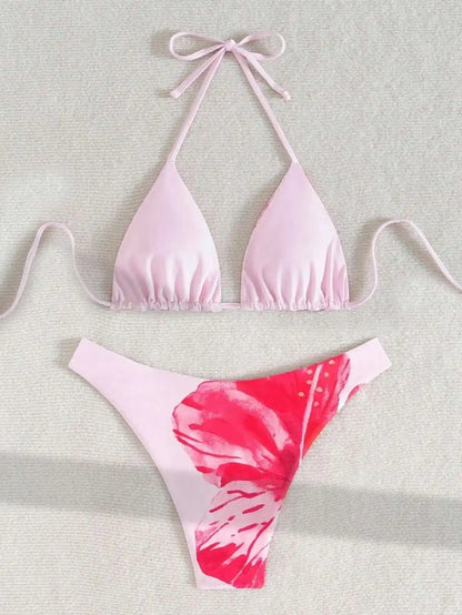 Glamouröses Damen-Bikini-Set mit Push-up-Effekt und glänzendem Design – perfekt für den Strand oder Pool