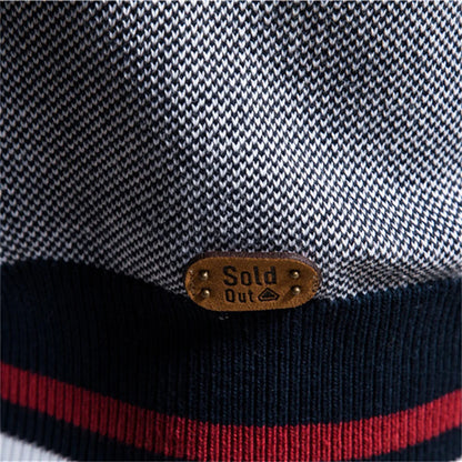 Männer Strickjacke aus hochwertiger Baumwolle im Casual-Stil für den Winter