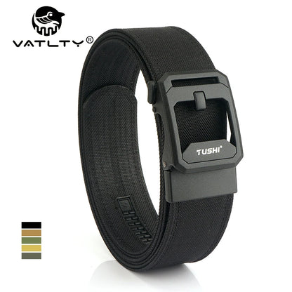 Unisex-Taktischer Gürtel aus 1100D Nylon Breite 4,3 cm mit Metall-Automatik-Schnalle für Militär IPSC Jagd