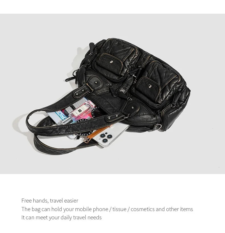 Damen-Handtasche Mit Oberem Henkel Und Schulterriemen Aus Bronze Kunstleder Für Alltag Und Freizeit