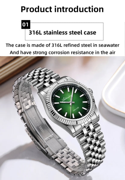 Herren-Quarzuhr mit Jubilee-Armband und Saphirglas